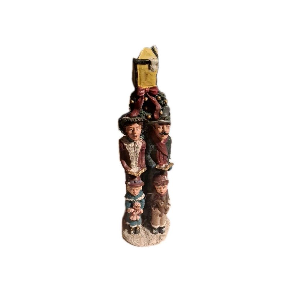Vintage Victorian Caroler Figurine In Resin